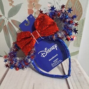 Disney Red and Blue Patriotic Mickey Ear Headband
